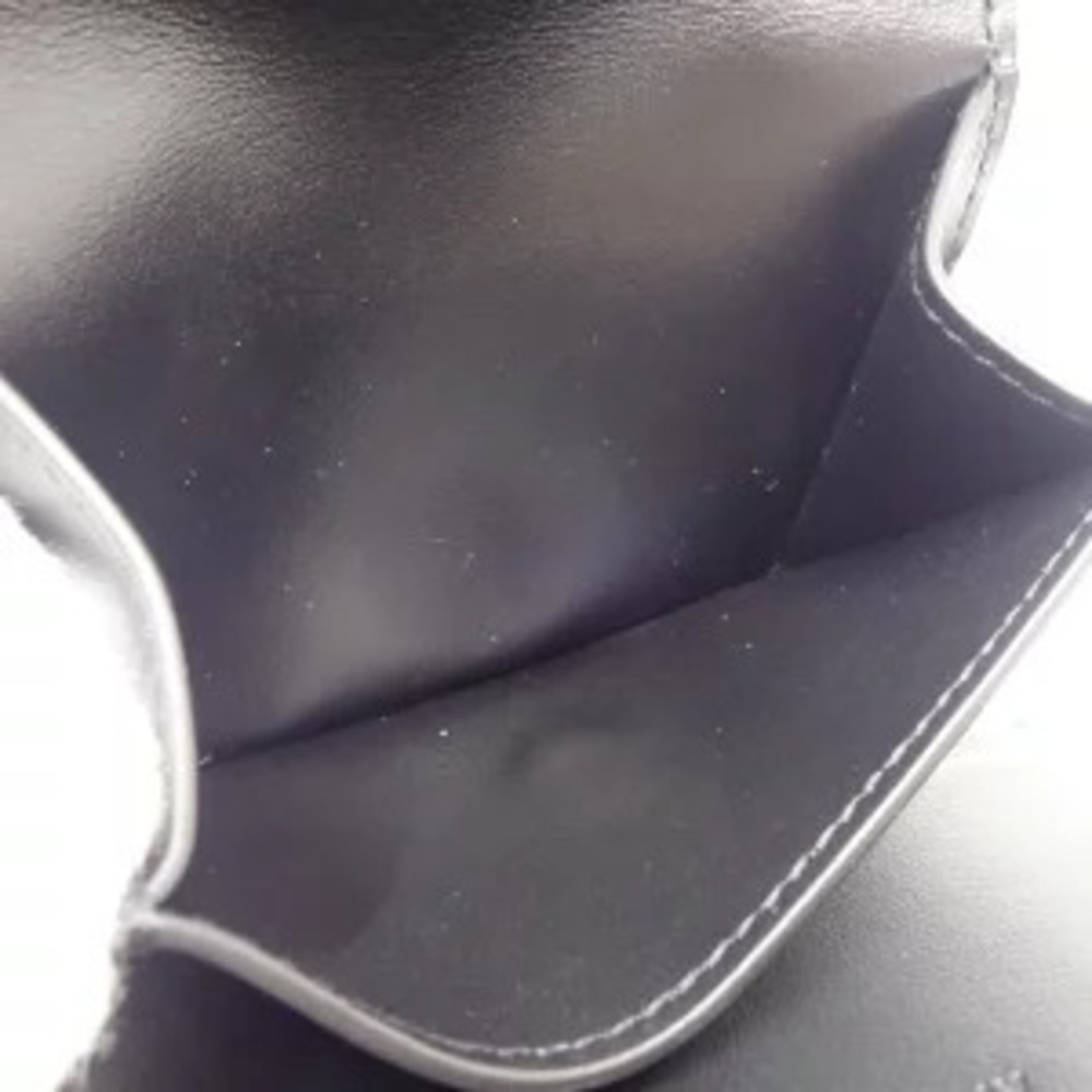 CELINE Wallet Tri fold Triomphe Leather Black - Picture 7 of 8